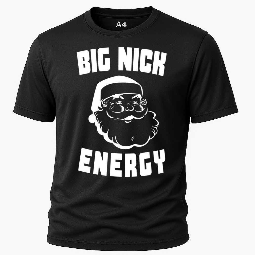 Big Nick Energy Funny Santa Claus Cooling Performance Crew T-Shirt