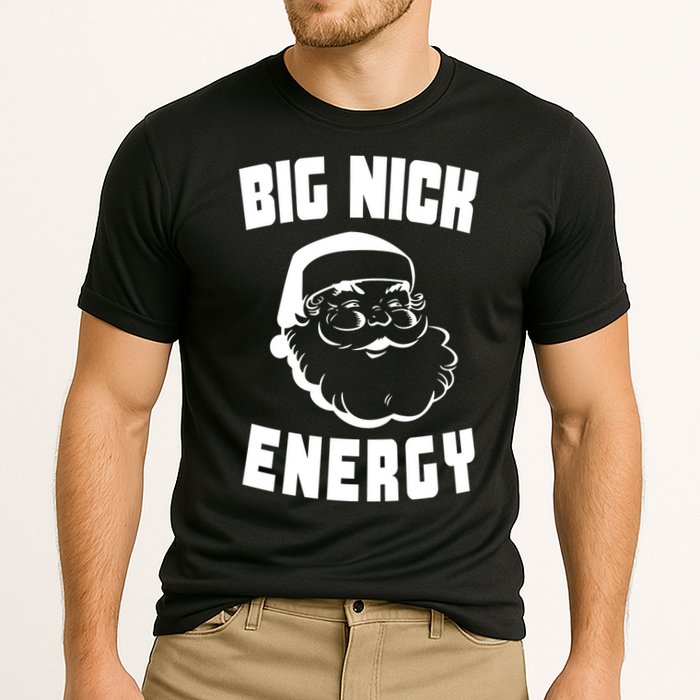 Big Nick Energy Funny Santa Claus Cooling Performance Crew T-Shirt