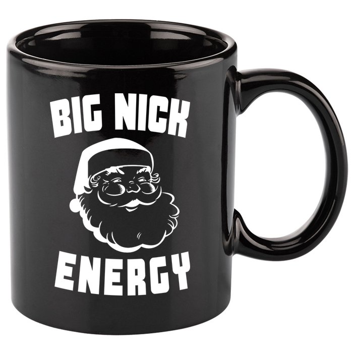Big Nick Energy Funny Santa Claus 11oz C Handle Ceramic Mug
