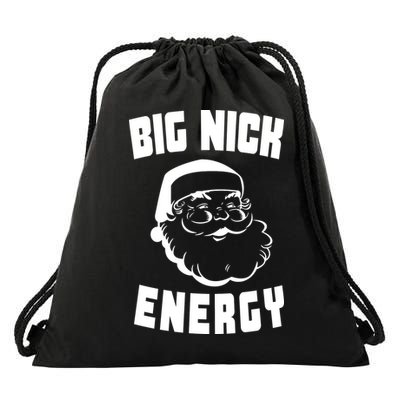 Big Nick Energy Funny Santa Claus Drawstring Bag
