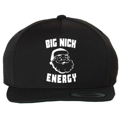 Big Nick Energy Funny Santa Claus Wool Snapback Cap
