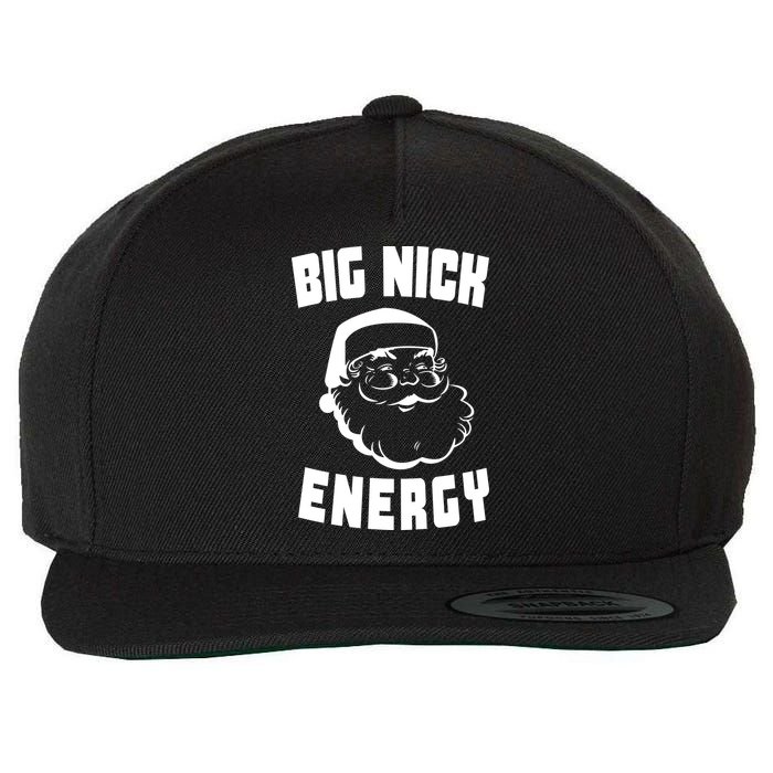 Big Nick Energy Funny Santa Claus Wool Snapback Cap