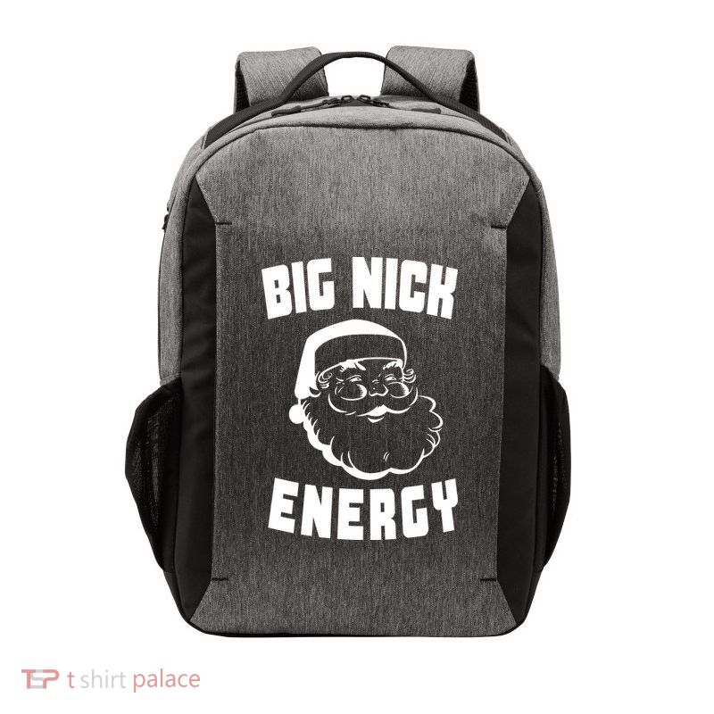 Big Nick Energy Funny Santa Claus Vector Backpack