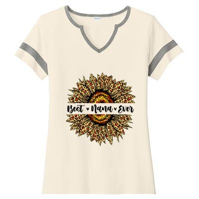 Best Nana Ever Sunflower Nana Mothers Day Gifts Ladies Halftime Notch Neck Tee