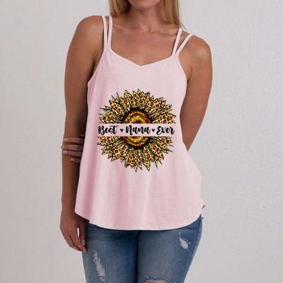 Best Nana Ever Sunflower Nana Mothers Day Gifts Women's Strappy Tank