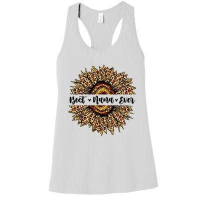 Best Nana Ever Sunflower Nana Mothers Day Gifts Women's Racerback Tank