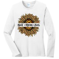 Best Nana Ever Sunflower Nana Mothers Day Gifts Ladies Long Sleeve Shirt