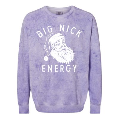 Big Nick Energy Santa Claus Xmas Colorblast Crewneck Sweatshirt