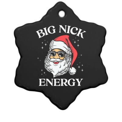 Big Nick Energy Christmas Pun Adult Humor Funny Xmas Tank Top Ceramic Star Ornament