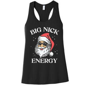 Big Nick Energy Christmas Pun Adult Humor Funny Xmas Tank Top Women's Racerback Tank