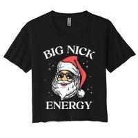 Big Nick Energy Christmas Pun Adult Humor Funny Xmas Tank Top Women's Crop Top Tee