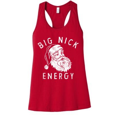 Big Nick Energy Sweatshirt Funny Xmas Fat Santa Claus Womens Tank Top
