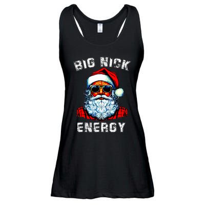 Big Nick Energy Christmas Retro Groovy Funny Vintage Santa Ladies Essential Flowy Tank