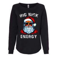 Big Nick Energy Christmas Retro Groovy Funny Vintage Santa Womens California Wash Sweatshirt