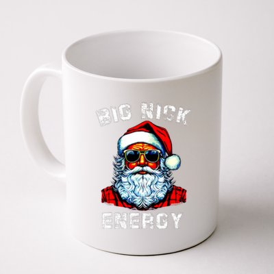 Big Nick Energy Christmas Retro Groovy Funny Vintage Santa Coffee Mug