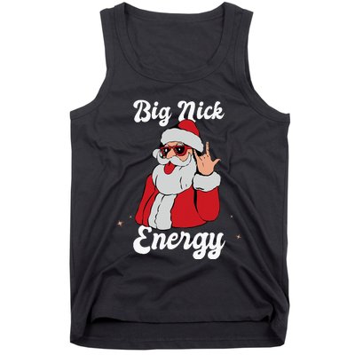 Big Nick Energy Funny Xmas Christmas Tank Top