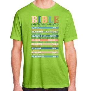 Bible Nutrition Emergency Numbers Adult ChromaSoft Performance T-Shirt