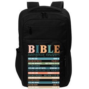 Bible Nutrition Emergency Numbers Impact Tech Backpack