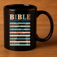 Bible Nutrition Emergency Numbers 11oz C Handle Ceramic Mug