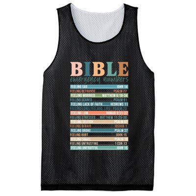 Bible Nutrition Emergency Numbers Mesh Reversible Basketball Jersey Tank