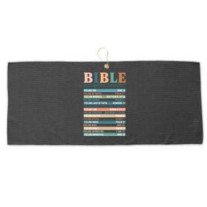 Bible Nutrition Emergency Numbers Large Microfiber Waffle Golf Towel