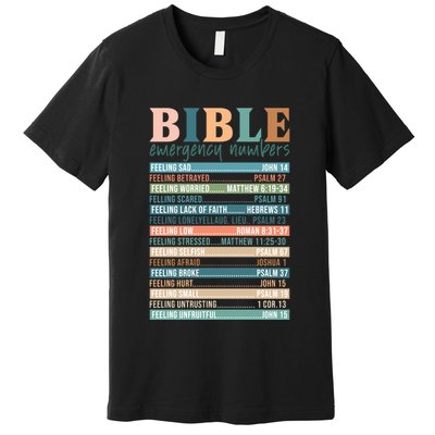 Bible Nutrition Emergency Numbers Premium T-Shirt