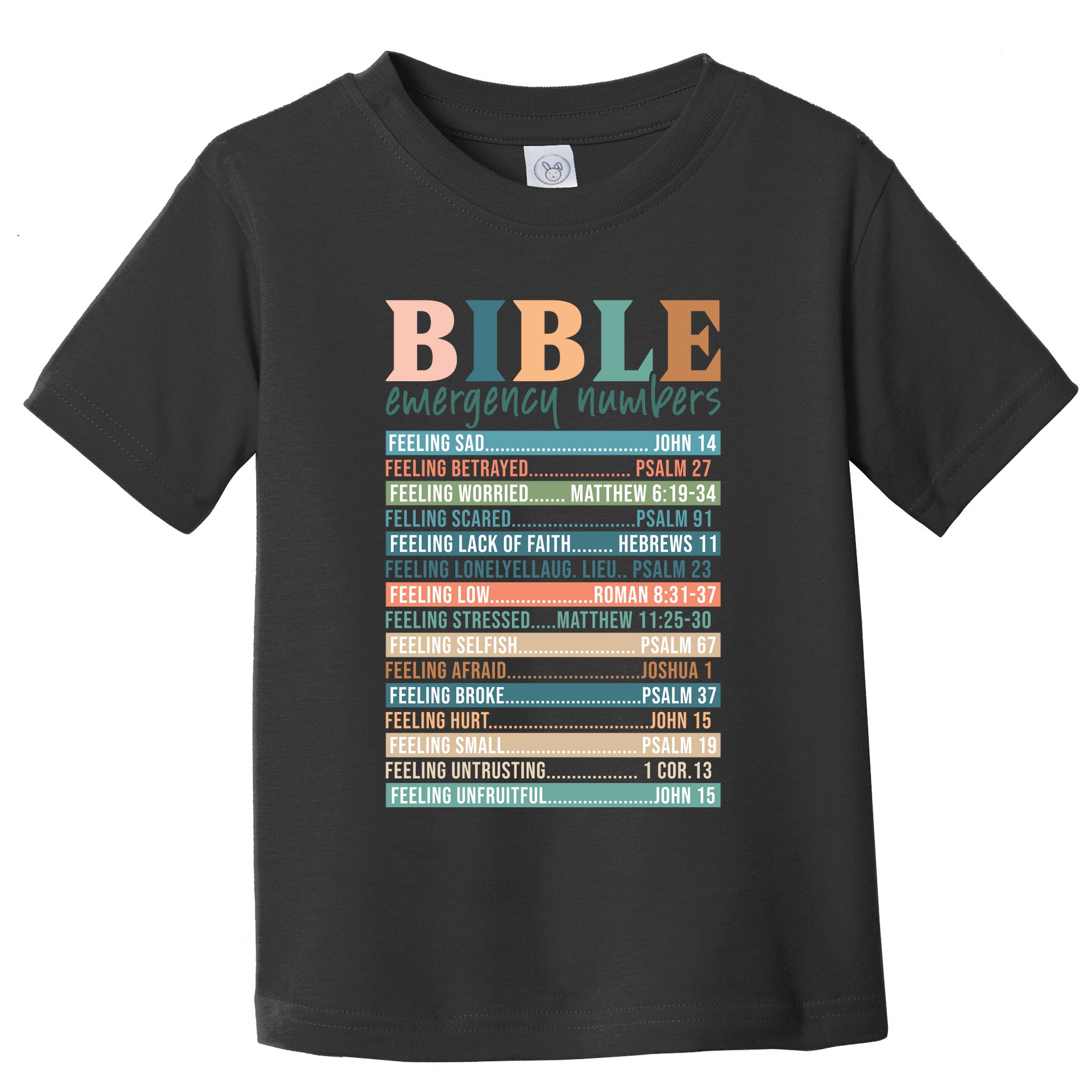Bible Nutrition Emergency Numbers Toddler T-Shirt