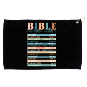 Bible Nutrition Emergency Numbers Grommeted Golf Towel