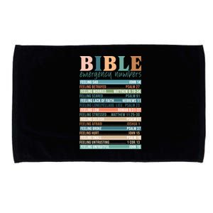 Bible Nutrition Emergency Numbers Microfiber Hand Towel