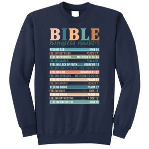 Bible Nutrition Emergency Numbers Sweatshirt