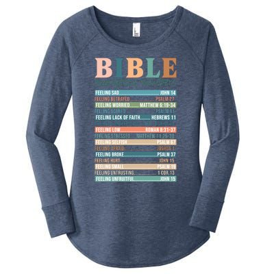 Bible Nutrition Emergency Numbers Women's Perfect Tri Tunic Long Sleeve Shirt