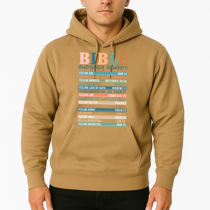 Bible Nutrition Emergency Numbers Hoodie