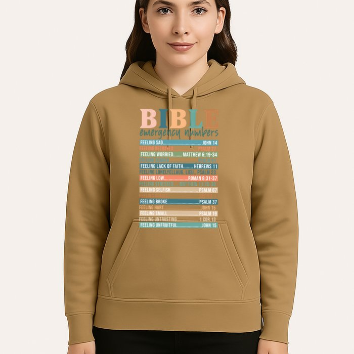 Bible Nutrition Emergency Numbers Hoodie