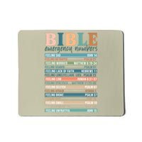 Bible Nutrition Emergency Numbers Mousepad