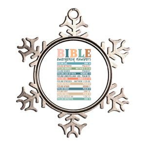 Bible Nutrition Emergency Numbers Metallic Star Ornament