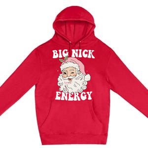 Big Nick Energy Funny Santa Xmas Retro Christmas Premium Pullover Hoodie