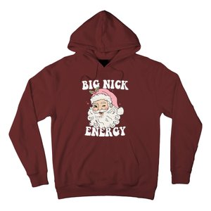 Big Nick Energy Funny Santa Xmas Retro Christmas Hoodie