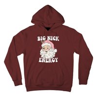 Big Nick Energy Funny Santa Xmas Retro Christmas Hoodie