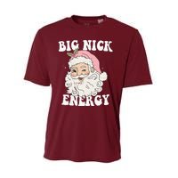 Big Nick Energy Funny Santa Xmas Retro Christmas Performance Sprint T-Shirt