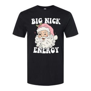 Big Nick Energy Funny Santa Xmas Retro Christmas Softstyle CVC T-Shirt