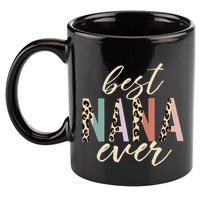 Best Nana Ever Gifts Leopard Print Mothers Day 11oz C Handle Ceramic Mug