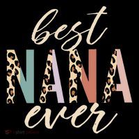 Best Nana Ever Gifts Leopard Print Mothers Day 16 in Basic Backpack