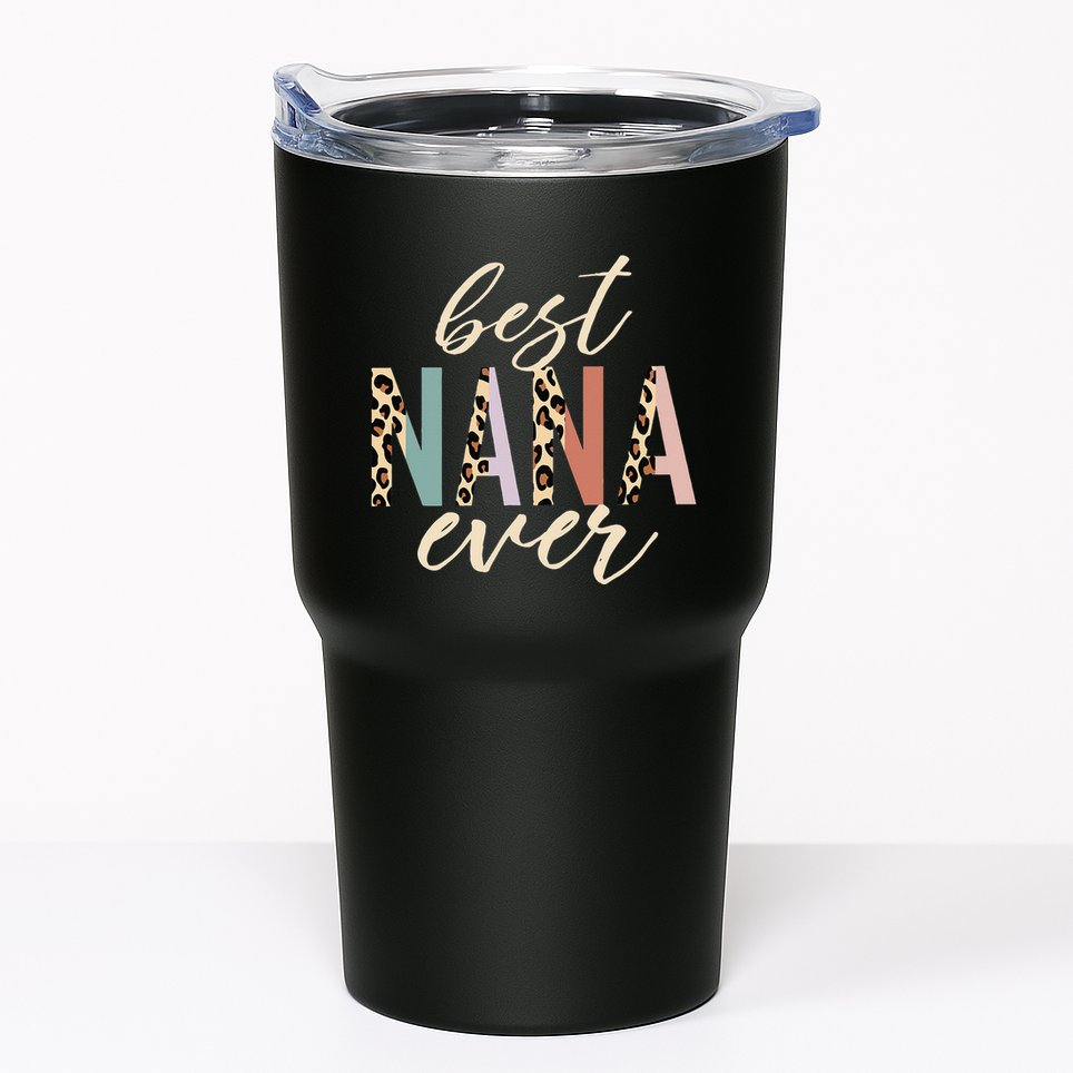 Best Nana Ever Gifts Leopard Print Mothers Day Tumbler