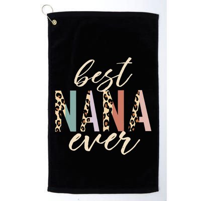 Best Nana Ever Gifts Leopard Print Mothers Day Golf Towel