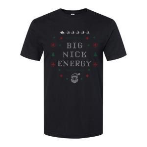 Big Nick Energy Funny Xmas Christmas Holiday Softstyle CVC T-Shirt