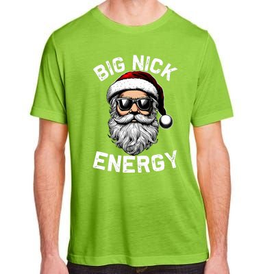 Big Nick Energy Funny Inappropriate Christmas Santa Face Adult ChromaSoft Performance T-Shirt