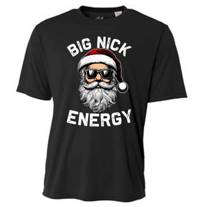 Big Nick Energy Funny Inappropriate Christmas Santa Face Cooling Performance Crew T-Shirt