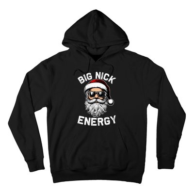 Big Nick Energy Funny Inappropriate Christmas Santa Face Hoodie