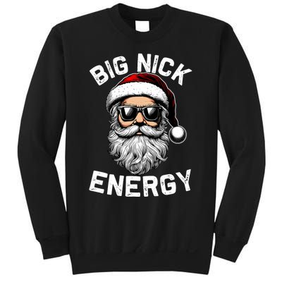 Big Nick Energy Funny Inappropriate Christmas Santa Face Sweatshirt