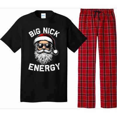 Big Nick Energy Funny Inappropriate Christmas Santa Face Pajama Set